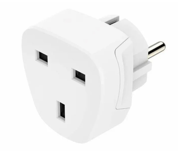 HAMA ADAPTER PODRÓŻNY BASIC GNIAZDO UK -> WTYK EU - 1335663 - zdjęcie